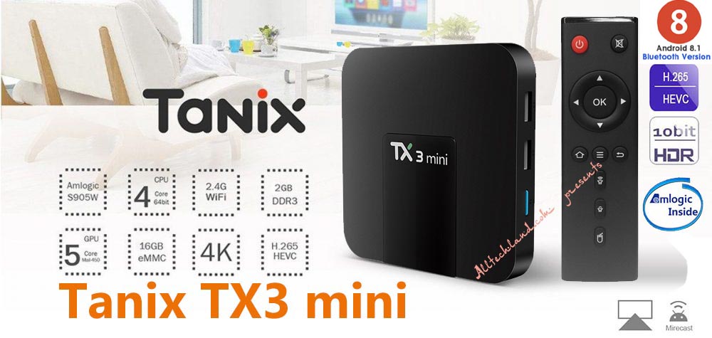 Tanix MX3 Mini Android 7.1.2 Tv Box